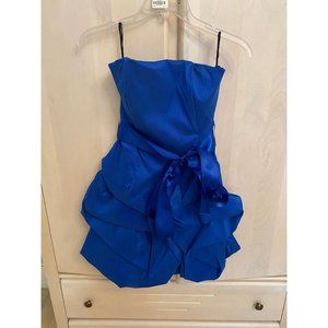 Original Strapless Blue Formal Dress